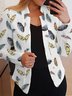 Casual Abstract Regular Fit Others Blazer