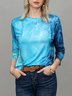 Ombre Vacation Slim Fit Long Sleeve Top